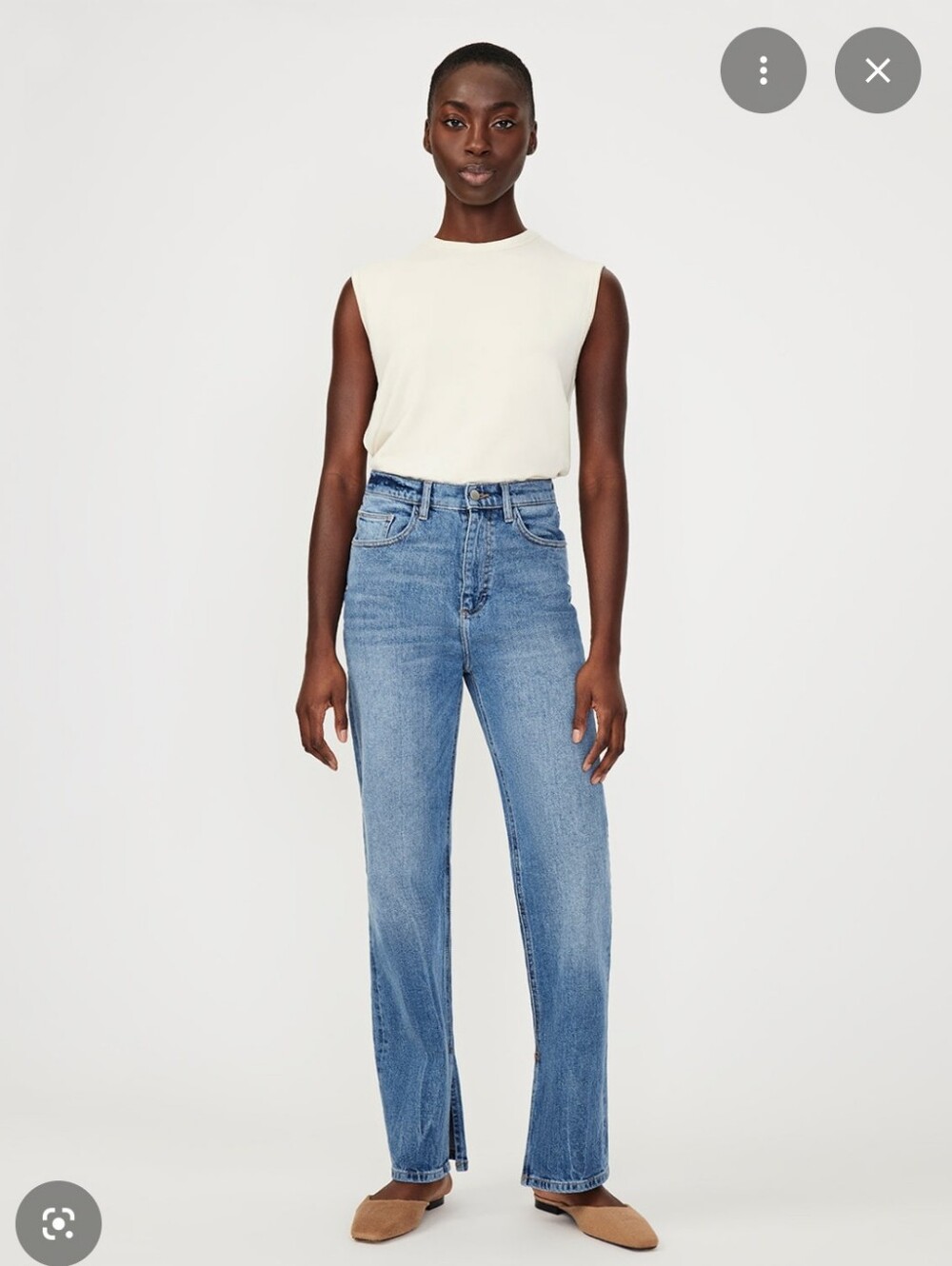 DL1961 Emilie Straight Split Hem Jeans